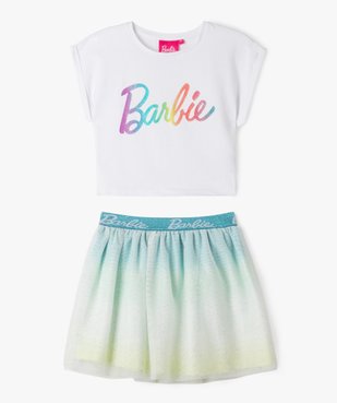 Ensemble 2 pièces tee-shirt et jupe en tulle fille - Barbie vue2 - BARBIE - GEMO