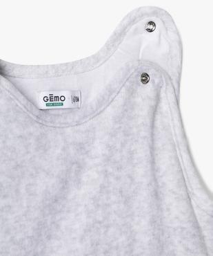 Gigoteuse en velours TOG 2,5 avec motif en maille peluche bébé vue3 - GEMO 4G BEBE - GEMO