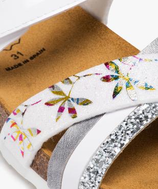 Sandales fille à brides croisées irisées et à paillettes vue6 - LOVELY WINGS GEMO FOR GOOD - GEMO