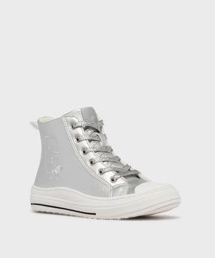 Baskets montantes en matière métallisée fille - Chipie vue2 - CHIPIE - GEMO