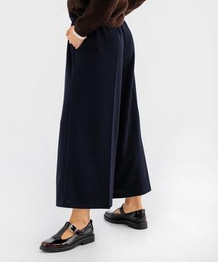 Pantacourt large fluide femme vue3 - GEMO(FEMME PAP) - GEMO
