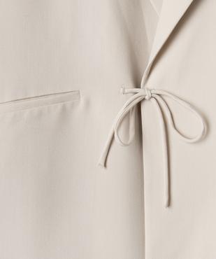 Veste blazer avec fermeture liens à nouer fille vue3 - GEMO (JUNIOR) - GEMO