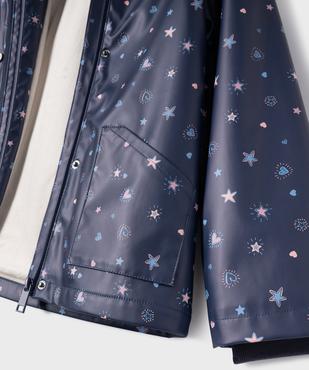 Imperméable à capuche chaud imprimé cœurs fille vue3 - GEMO (ENFANT) - GEMO