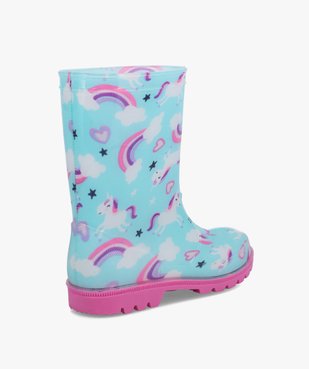 Bottes de pluie fille décor licornes vue4 - GEMO (ENFANT) - GEMO