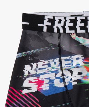 Boxer microfibre seconde peau imprimée garçon - Freegun vue2 - FREEGUN - GEMO