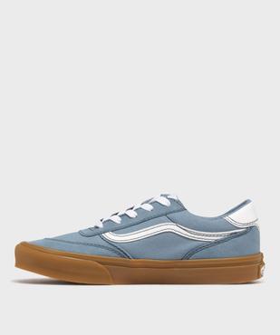 Baskets basses en cuir suédé et textile Brooklyn femme - Vans vue3 - VANS - GEMO