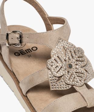 Sandales femme à semelle crantée et leur ornée de strass vue6 - GEMO (CASUAL) - GEMO