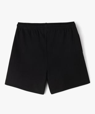 Bermuda de sport en maille intérieur bouclette fille vue3 - GEMO 4G FILLE - GEMO