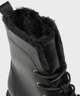 Boots plat avec doublure chaude et semelle épaisse femme - 5 Miles vue6 - 5 MILES - GEMO