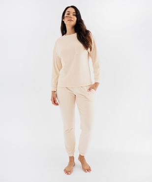 Pyjama pantalon manches longues femme vue4 - GEMO 4G FEMME - GEMO