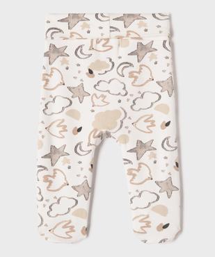 Pantalon à pieds et ceinture élastique en jersey bébé (lot de 2) vue3 - GEMO 4G BEBE - GEMO