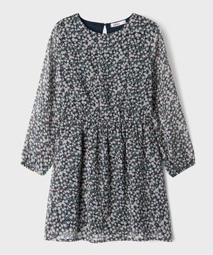 Robe en voile à manches longues fille vue1 - GEMO (ENFANT) - GEMO