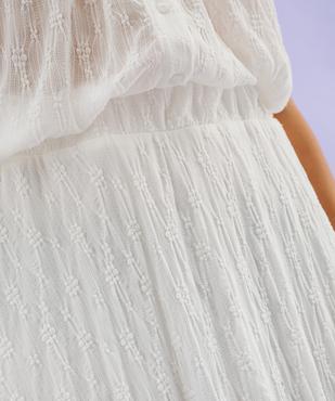 Jupe longue ample en voile extensible et texturé femme vue2 - GEMO(FEMME PAP) - GEMO