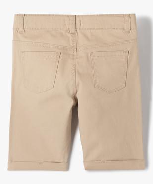 Bermuda en coton léger fille vue3 - GEMO 4G FILLE - GEMO