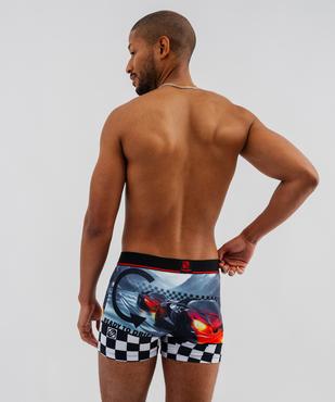 Boxer en microfibre avec motif voiture homme - Freegun vue3 - FREEGUN - GEMO