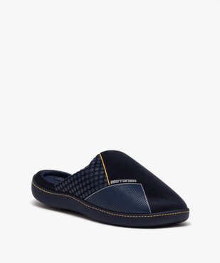 Chaussons homme mules confort détails en relief - Isotoner vue2 - ISOTONER - GEMO