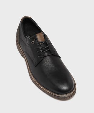Derbies à lacets avec empiècements contrastants homme - Mario Baldano vue6 - MARIO BALDANO - GEMO