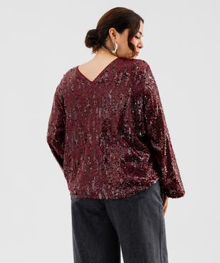 Blouse à sequins femme grande taille vue3 - GEMO (G TAILLE) - GEMO
