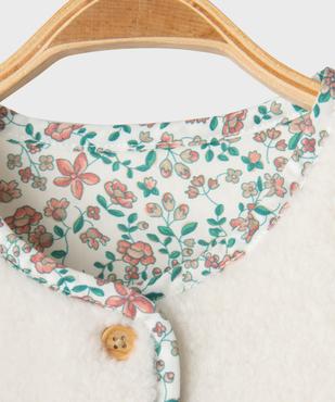 Gilet sans manches réversible coupe courte bébé fille vue2 - GEMO(BB COUCHE) - GEMO