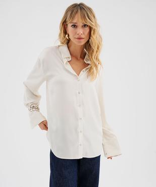 Chemise en satin femme vue3 - GEMO(FEMME PAP) - GEMO