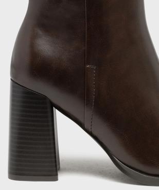 Boots à talon haut femme - FOLLOW ME vue6 - FOLLOW ME - GEMO
