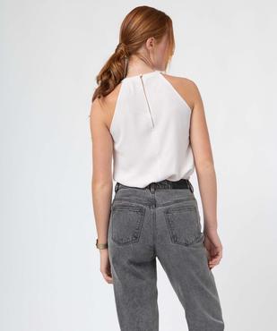Blouse femme sans manches avec encolure américaine vue3 - GEMO(FEMME PAP) - GEMO