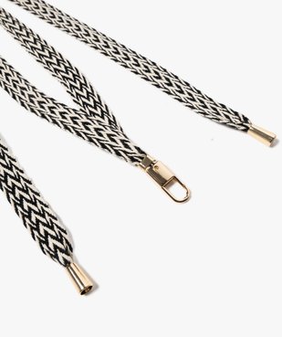 Collier cordon porte-badge bicolore avec mousqueton vue2 - GEMO (ACCESS) - GEMO