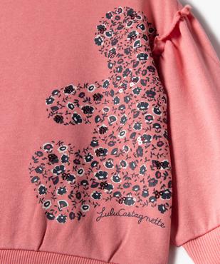 Sweat bébé fille à manches volantées - LuluCastagnette vue2 - LULUCASTAGNETTE - GEMO