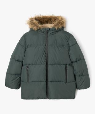Blouson à capuche doublé fourrure imitation garçon vue1 - GEMO 4G GARCON - GEMO