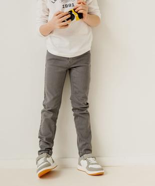 Pantalon uni extensible coupe Slim garçon vue5 - GEMO (ENFANT) - GEMO