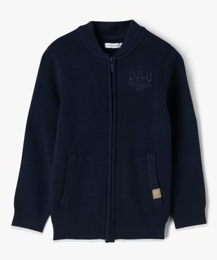 Gilet zippé en coton garçon - LuluCastagnette vue1 - LULUCASTAGNETTE - GEMO