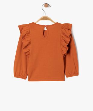 Tee-shirt manches longues à volants bébé fille - LuluCastagnette vue3 - LULUCASTAGNETTE - GEMO