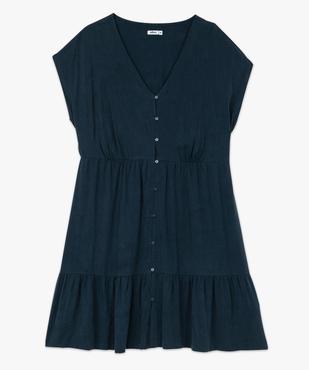 Robe à manches courtes en Lyocell et viscose femme grande taille vue4 - GEMO (G TAILLE) - GEMO