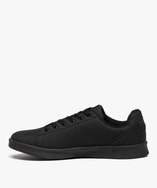 Baskets homme monochromes à lacets - Hummel vue3 - HUMMEL - GEMO
