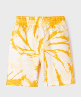 Bermuda en coton avec taille élastique garçon vue3 - GEMO (ENFANT) - GEMO