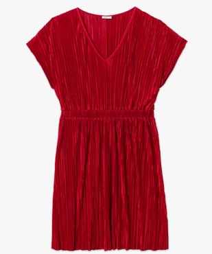 Robe manches courtes en maille plissée femme grande taille vue4 - GEMO (G TAILLE) - GEMO