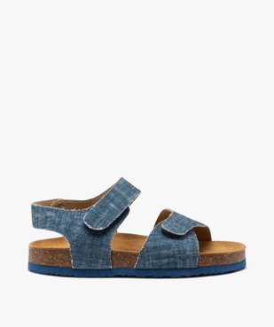 Sandales garçon avec brides en toile denim à scratch vue1 - GEMO (ENFANT) - GEMO
