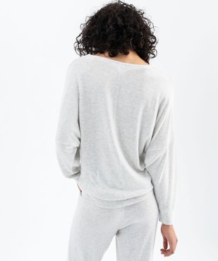 Haut de pyjama à manches chauve-souris femme vue9 - GEMO 4G FEMME - GEMO
