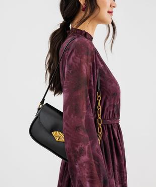 Sac à rabat avec bandoulière porté épaule femme vue1 - GEMO (ACCESS) - GEMO