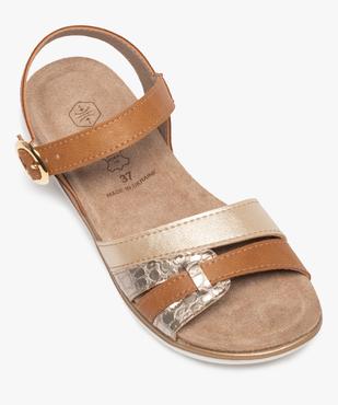 Sandales femme confort à brides fantaisie vue5 - GEMO (CASUAL) - GEMO