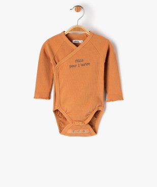 Ensemble de naissance évolutif 3 pièces : body + legging + bonnet bébé vue3 - GEMO 4G BEBE - GEMO
