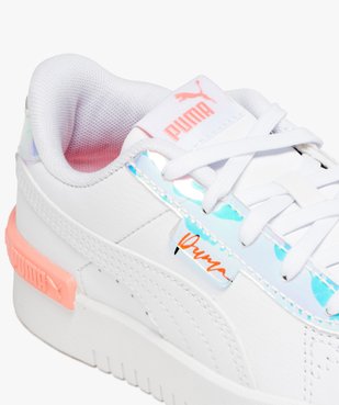 Baskets filles dessus en cuir uni avec détails brillants irisés - Puma vue6 - PUMA - GEMO