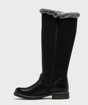 Bottes esprit biker avec fourrure imitation femme - Valentina Baldano vue4 - VALENTINA BALDA - GEMO