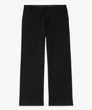 Pantalon large en maille souple et extensible femme vue4 - GEMO (G TAILLE) - GEMO