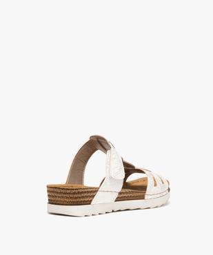 Mules confort à bride scratch et strass femme  vue4 - G'FLEX - GEMO