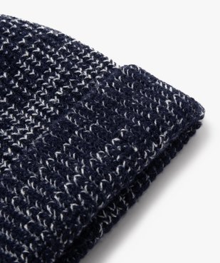 Bonnet en maille chinée garçon vue2 - GEMO (ENFANT) - GEMO