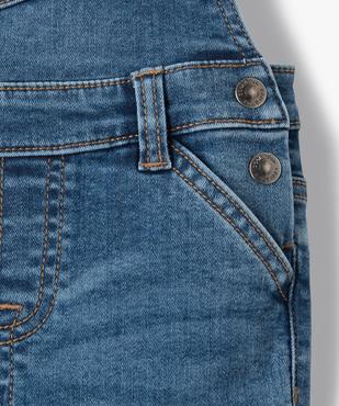 Salopette bébé garçon en denim stretch vue3 - GEMO(BEBE DEBT) - GEMO