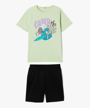 Pyjashort imprimé surf garçon vue1 - GEMO 4G GARCON - GEMO