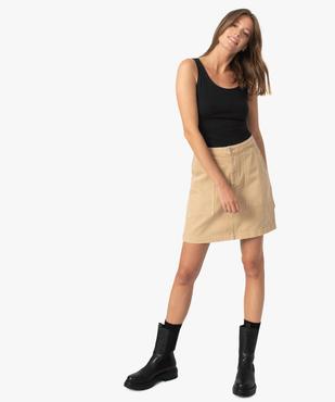 Débardeur femme en coton à col rond vue5 - GEMO(FEMME PAP) - GEMO