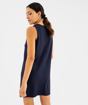 Robe courte scintillante femme vue3 - GEMO(FEMME PAP) - GEMO